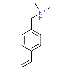 ChemSpider 2D Image | N,N-Dimethyl(4-vinylphenyl)methanaminium | C11H16N