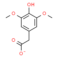 ChemSpider 2D Image | (4-Hydroxy-3,5-dimethoxyphenyl)acetate | C10H11O5