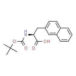 ChemSpider 2D Image | Boc-2-Nal-OH | C18H21NO4