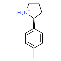 ChemSpider 2D Image | (2S)-2-(4-Methylphenyl)pyrrolidinium | C11H16N
