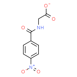 ChemSpider 2D Image | [(4-Nitrobenzoyl)amino]acetate | C9H7N2O5
