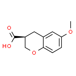 ChemSpider 2D Image | (3S)-6-Methoxy-3-chromanecarboxylic acid | C11H12O4
