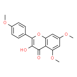 ChemSpider 2D Image | Kaempferol 5,7,4'-trimethyl ether | C18H16O6
