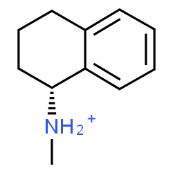 ChemSpider 2D Image | (1R)-N-Methyl-1,2,3,4-tetrahydro-1-naphthalenaminium | C11H16N