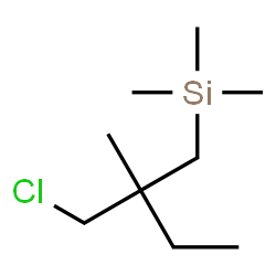 ChemSpider 2D Image | [2-(Chloromethyl)-2-methylbutyl](trimethyl)silane | C9H21ClSi