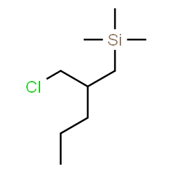 ChemSpider 2D Image | [2-(Chloromethyl)pentyl](trimethyl)silane | C9H21ClSi