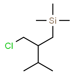 ChemSpider 2D Image | [2-(Chloromethyl)-3-methylbutyl](trimethyl)silane | C9H21ClSi