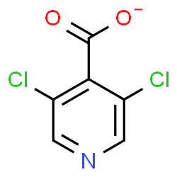 ChemSpider 2D Image | 3,5-Dichloroisonicotinate | C6H2Cl2NO2
