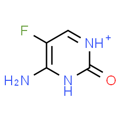 ChemSpider 2D Image | 4-Amino-5-fluoro-2-oxo-2,3-dihydropyrimidin-1-ium | C4H5FN3O