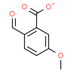ChemSpider 2D Image | 2-Formyl-5-methoxybenzoate | C9H7O4
