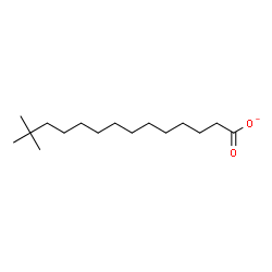 ChemSpider 2D Image | 13,13-Dimethyltetradecanoate | C16H31O2