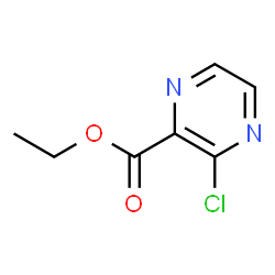 ChemSpider 2D Image | Ethyl 3-chloro-2-pyrazinecarboxylate | C7H7ClN2O2