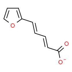 ChemSpider 2D Image | (2E,4E)-5-(2-Furyl)-2,4-pentadienoate | C9H7O3