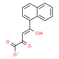 ChemSpider 2D Image | (3Z)-4-Hydroxy-4-(1-naphthyl)-2-oxo-3-butenoate | C14H9O4