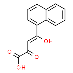 ChemSpider 2D Image | (3Z)-4-Hydroxy-4-(1-naphthyl)-2-oxo-3-butenoic acid | C14H10O4