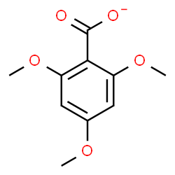 ChemSpider 2D Image | 2,4,6-Trimethoxybenzoate | C10H11O5