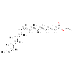 ChemSpider 2D Image | Ethyl (9Z)-(~13~C_16_)-9-hexadecenoate | C213C16H34O2