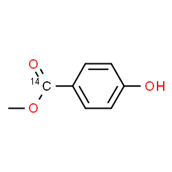 ChemSpider 2D Image | Methyl 4-hydroxy(alpha-~14~C)benzoate | C714CH8O3