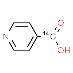 ChemSpider 2D Image | 4-Pyridine(~14~C)carboxylic acid | C514CH5NO2