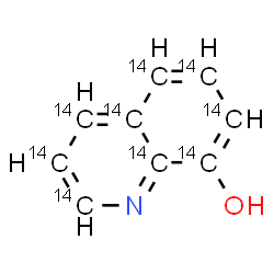 ChemSpider 2D Image | 8-(~14~C_9_)Quinolinol | 14C9H7NO