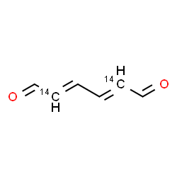 ChemSpider 2D Image | (2E,4E)-(2,5-~14~C_2_)-2,4-Hexadienedial | C414C2H6O2
