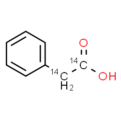 ChemSpider 2D Image | Phenyl(~14~C_2_)acetic acid | C614C2H8O2