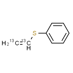 ChemSpider 2D Image | (Ethenyl-1,2-13C2-thio)benzene | C613C2H8S