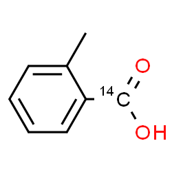 ChemSpider 2D Image | 2-Methyl(carboxy-~14~C)benzoic acid | C714CH8O2
