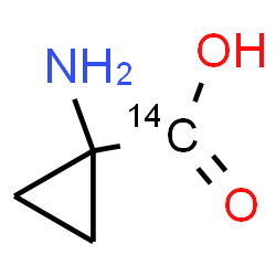 ChemSpider 2D Image | 1-Aminocyclopropane(~14~C)carboxylic acid | C314CH7NO2