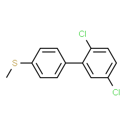 ChemSpider 2D Image | 2,5-Dichloro-4'-(methylsulfanyl)biphenyl | C13H10Cl2S