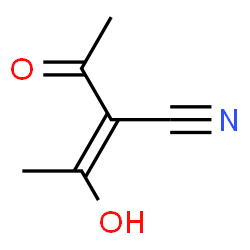 ChemSpider 2D Image | (2E)-2-Acetyl-3-hydroxy-2-butenenitrile | C6H7NO2