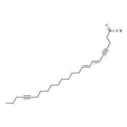 ChemSpider 2D Image | (6E,8E)-6,8-Tricosadiene-4,19-diynoic acid | C23H34O2