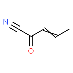 ChemSpider 2D Image | 2-Oxo-3-pentenenitrile | C5H5NO