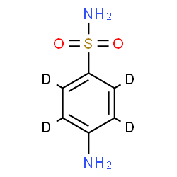 ChemSpider 2D Image | 4-Amino(~2~H_4_)benzenesulfonamide | C6H4D4N2O2S