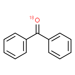 ChemSpider 2D Image | Diphenylmethan(~18~O)one | C13H1018O