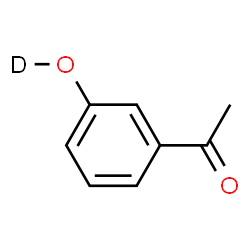 ChemSpider 2D Image | 1-[3-(~2~H)Hydroxyphenyl]ethanone | C8H7DO2