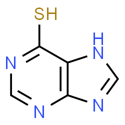 ChemSpider 2D Image | mercaptopurine | C5H4N4S
