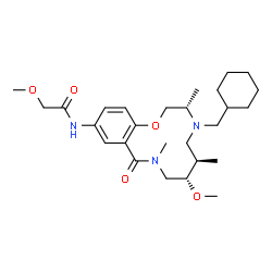 ChemSpider 2D Image | N-[(4S,7R,8S)-5-(cyclohexylmethyl)-8-methoxy-4,7,10-trimethyl-11-oxo-2-oxa-5,10-diazabicyclo[10.4.0]hexadeca-1(12),13,15-trien-14-yl]-2-methoxyacetamide | C27H43N3O5