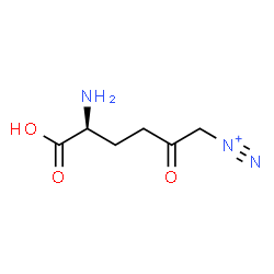 ChemSpider 2D Image | 6-Diazonio-5-oxo-L-norleucine | C6H10N3O3