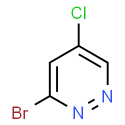 ChemSpider 2D Image | 3-Bromo-5-chloropyridazine | C4H2BrClN2