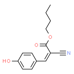 ChemSpider 2D Image | Butyl (2Z)-2-cyano-3-(4-hydroxyphenyl)acrylate | C14H15NO3