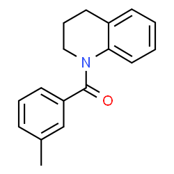 ChemSpider 2D Image | 1-(3-methylbenzoyl)-3,4-dihydro-2H-quinoline | C17H17NO