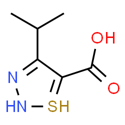 ChemSpider 2D Image | 4-isopropyl-1$l^{3}-thia-2,3-diazacyclopenta-3,5-diene-5-carboxylic acid | C6H9N2O2S