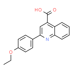 ChemSpider 2D Image | 2-(4-Ethoxyphenyl)-4-quinolinecarboxylic acid | C18H15NO3
