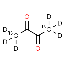 ChemSpider 2D Image | 2,3-(1,4-~13~C_2_,~2~H_6_)Butanedione | C213C2D6O2