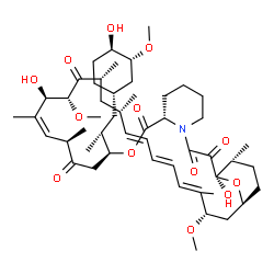 ChemSpider 2D Image | (1R,9S,12S,15R,16Z,18R,19R,21R,23S,24E,26E,28E,30S,32S,35R)-1,18-Dihydroxy-12-{(2R)-1-[(1S,3R,4R)-4-hydroxy-3-methoxycyclohexyl]-2-propanyl}-19,30-dimethoxy-15,17,21,23,29,35-hexamethyl-11,36-dioxa-4-
azatricyclo[30.3.1.0~4,9~]hexatriaconta-16,24,26,28-tetraene-2,3,10,14,20-pentone | C51H79NO13
