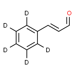 ChemSpider 2D Image | (2E)-3-(~2~H_5_)Phenylacrylaldehyde | C9H3D5O