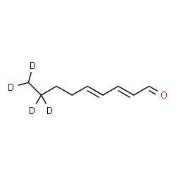 ChemSpider 2D Image | (2E,4E)-(8,8,9,9-~2~H_4_)-2,4-Nonadienal | C9H10D4O