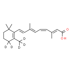 ChemSpider 2D Image | (11cis)-(4,4,18,18,18-~2~H_5_)Retinoic acid | C20H23D5O2