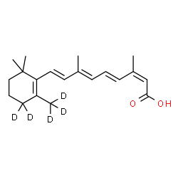 ChemSpider 2D Image | 13-cis-Retinoic Acid-d5 | C20H23D5O2